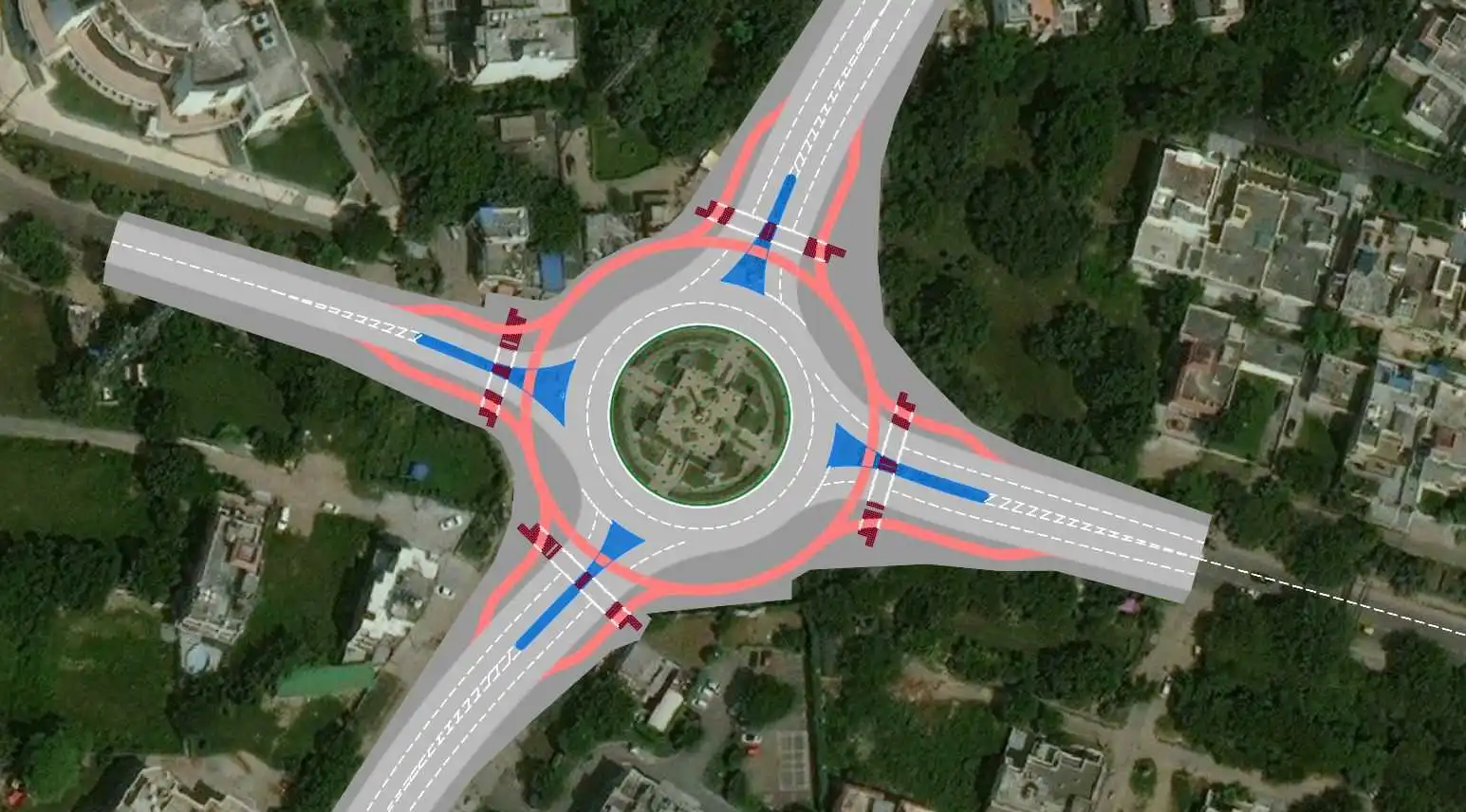 Dutch Style Roundabout design