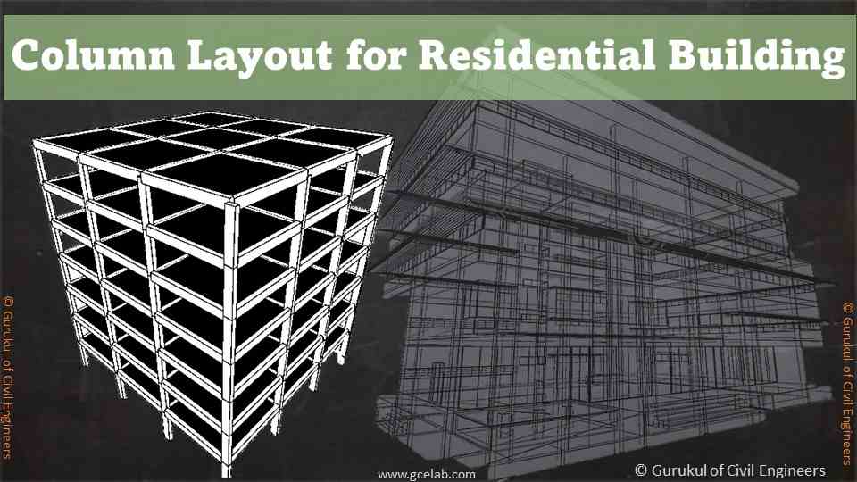 Column Layout for Residential Building
